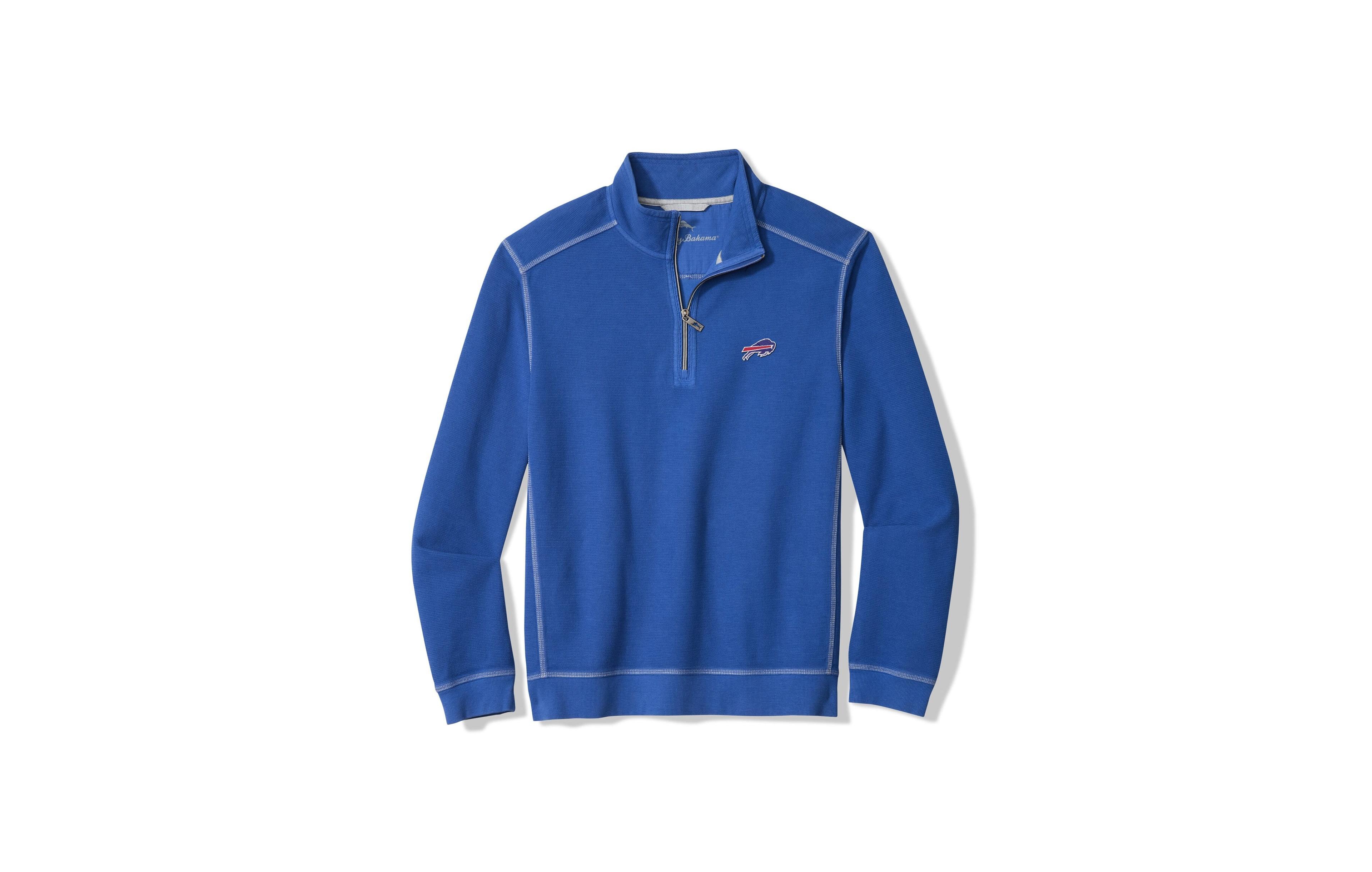 Tommy Bahama Men's Royal Buffalo Bills Sport Tobago Half-Zip Pullover