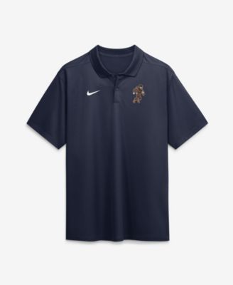 Men's Navy West Virginia Mountaineers Rushing Mascot Dri-FIT Victory Polo