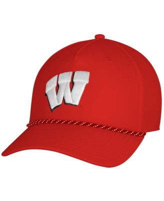 Men's Red Wisconsin Badgers Sideline Drive Rope Adjustable Hat