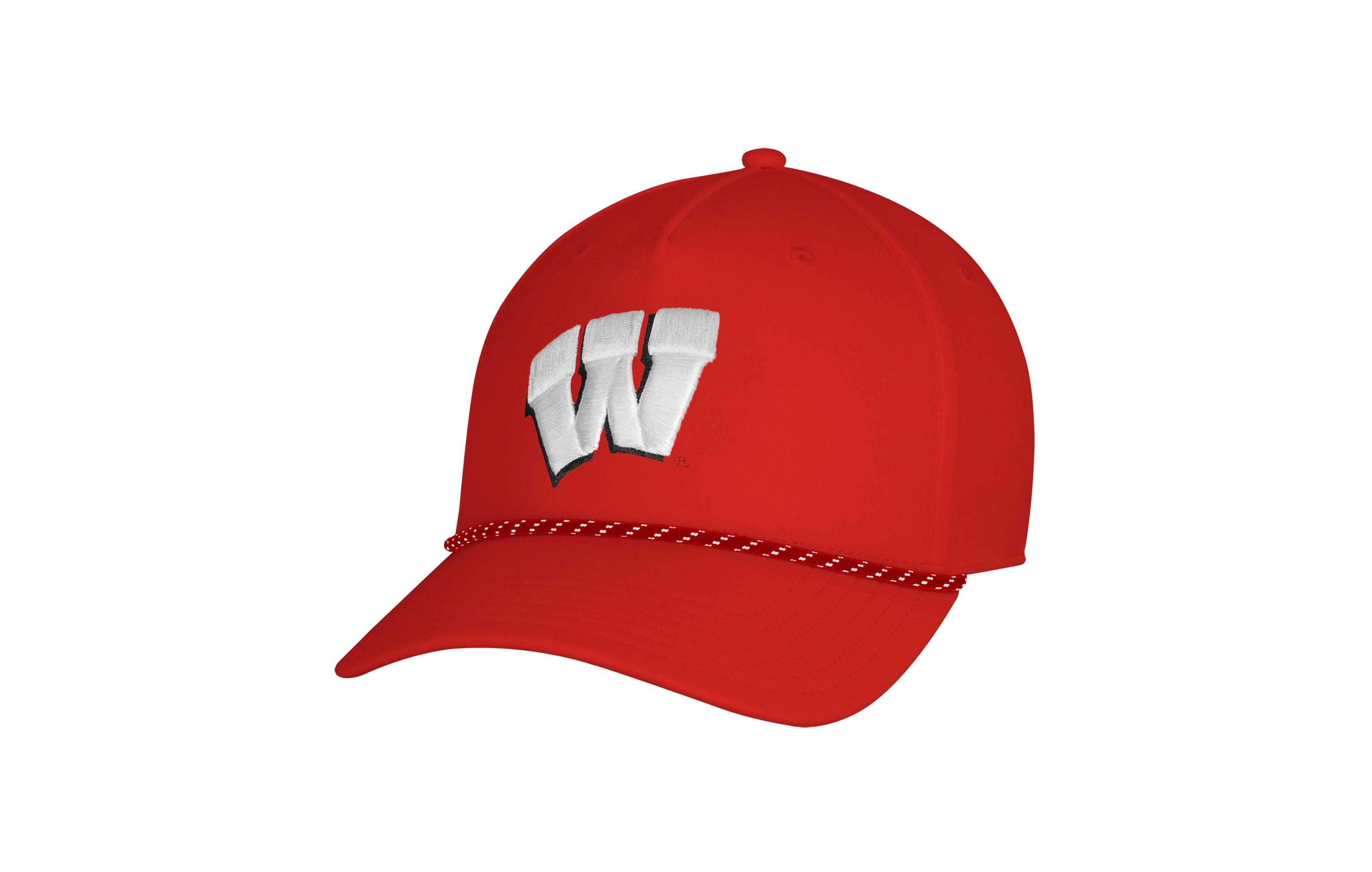 Under Armour Men's Red Wisconsin Badgers Sideline Drive Rope Adjustable Hat