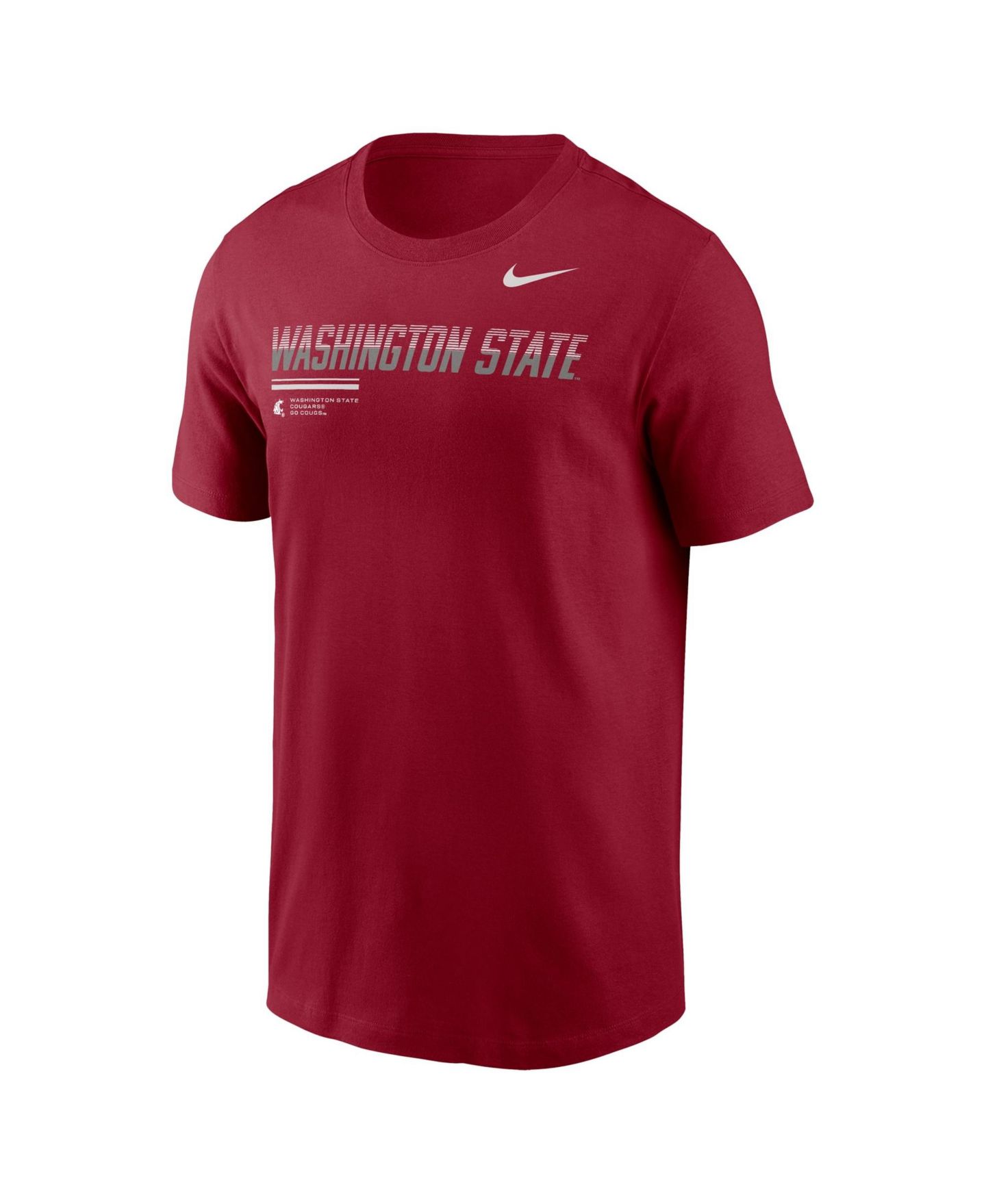 Мужская футболка Nike Crimson Washington State Cougars 2026 Sideline Wordmark Legend Dri-FIT — фото 2