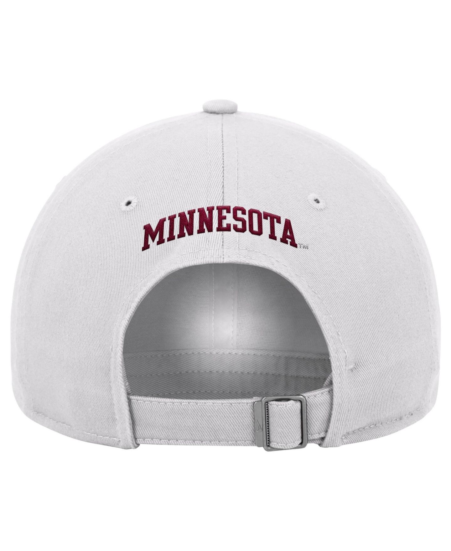 Мужская кепка Nike White Minnesota Golden Gophers 2026 On-Field Club Adjustable Hat — фото 2