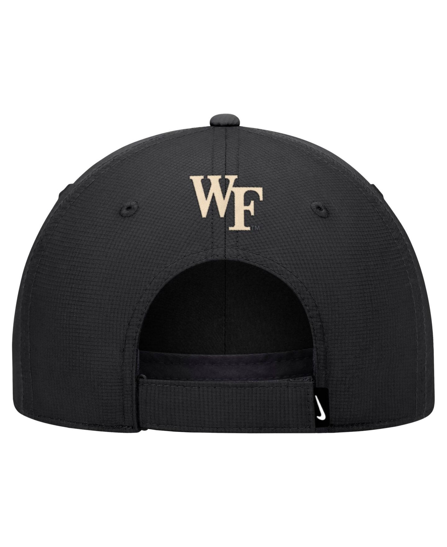 Мужская кепка Nike Black Wake Forest Demon Deacons 2026 Sideline Ripstop Dri-FIT Adjustable Hat — фото 2