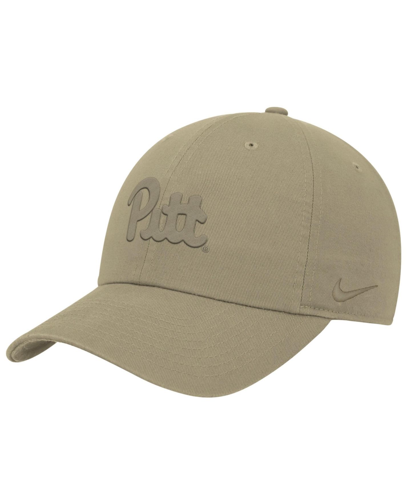 Мужская кепка Nike Beige Pitt Panthers Club Adjustable Hat — фото 1