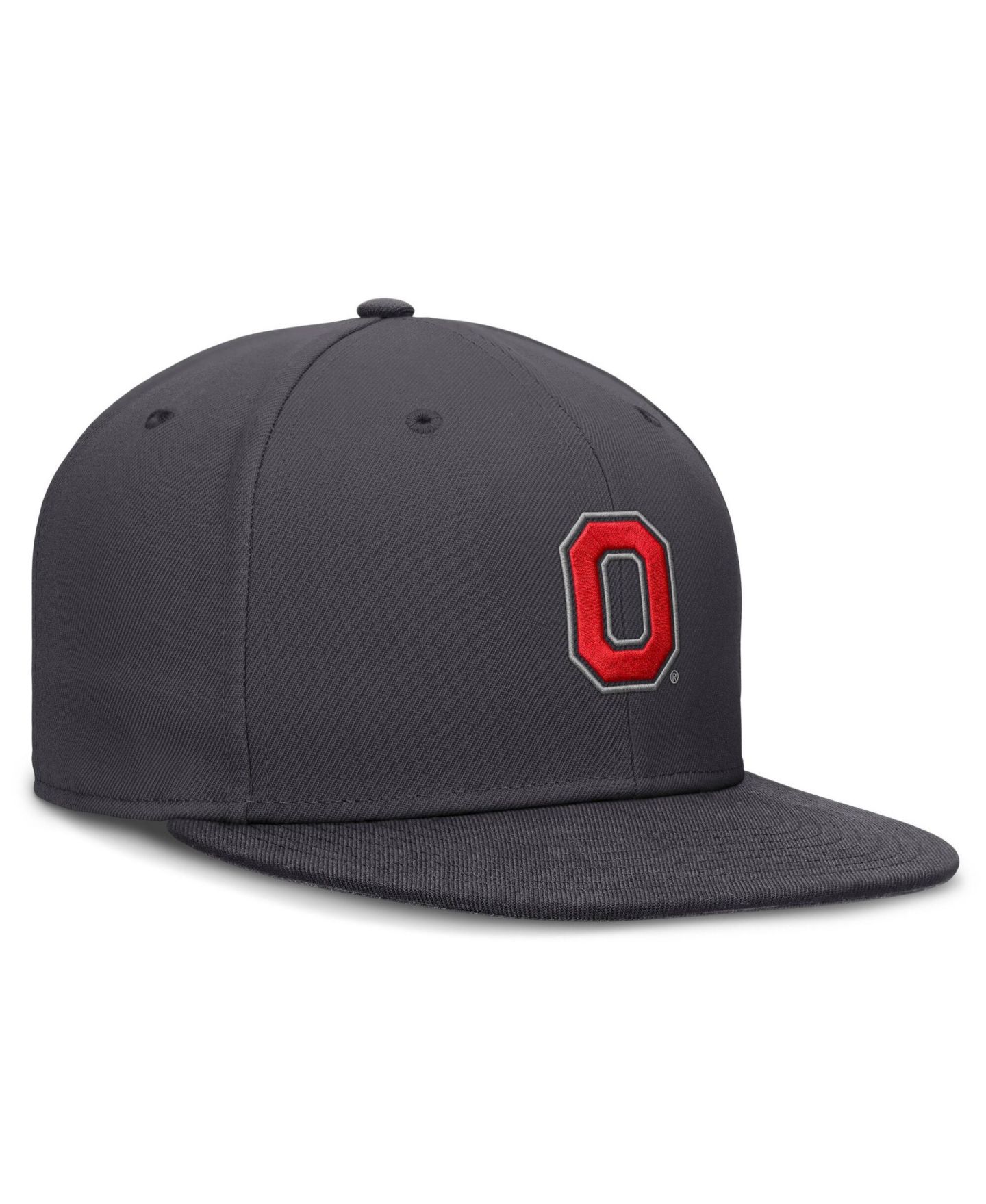 Мужская кепка Nike Anthracite Ohio State Buckeyes Pro Dri-FIT Fitted Hat — фото 3