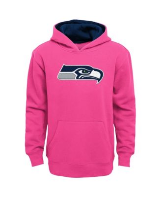 Big Girls Pink Seattle Seahawks Prime Hoodie