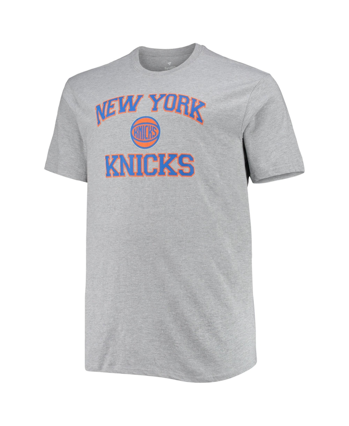 Profile Men's Heathered Gray New York Knicks Big & Tall Heart Soul T-shirt