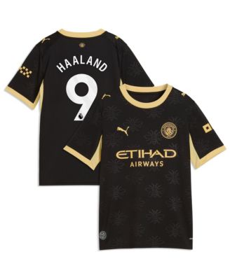 Big Boys and Girls Erling Haaland Black Manchester City 2026/27 Away Replica Jersey