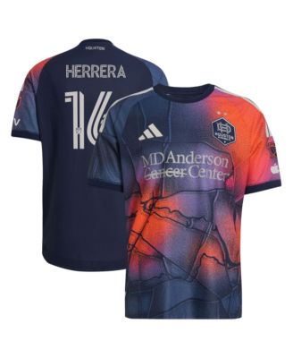 Men's H&eacute;ctor Herrera Blue Houston Dynamo FC 2026 Mission Control On-Field Authentic Patch Jersey