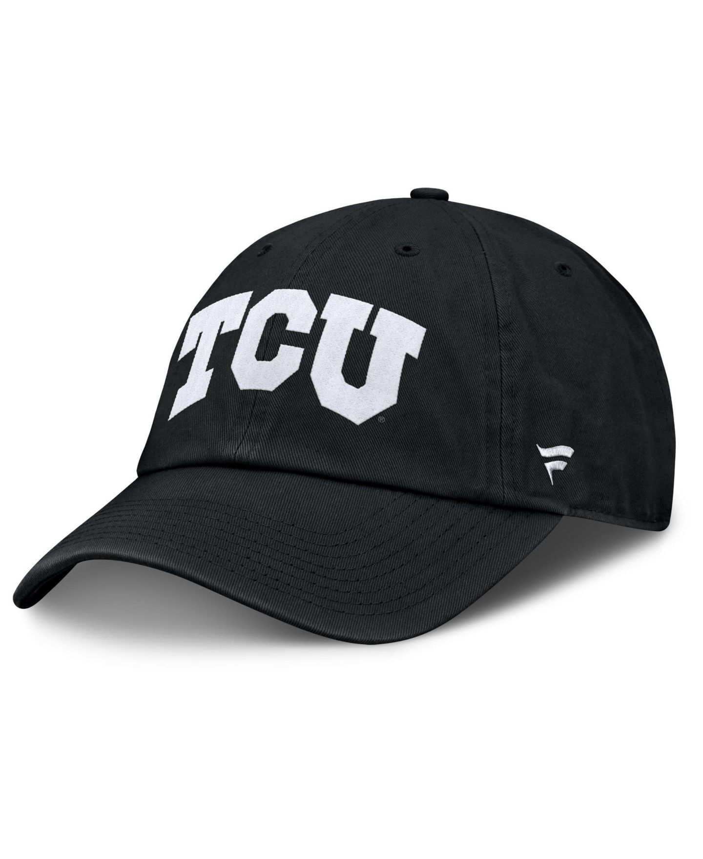 Мужская кепка Fanatics Black TCU Horned Frogs Myth Adjustable Hat — фото 1