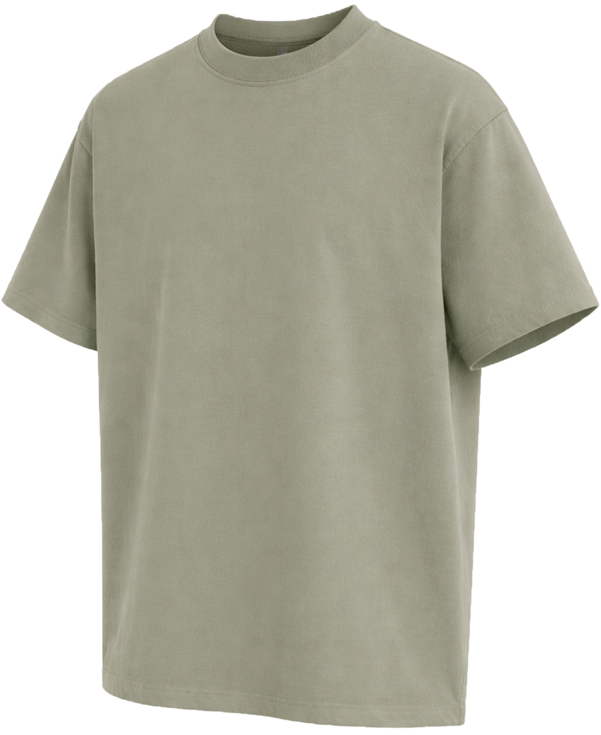 Blu Rock Men's Heavyweight Crew Neck Short-sleeve T-shirt In Olive