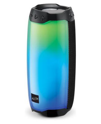 GrooveTunes ISB212BLK Portable Bluetooth LED Color-Changing Speaker