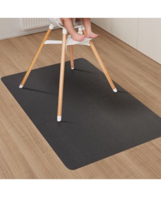 Clear Plastic High Chair Floor Mat Non Slip Waterproof Protector