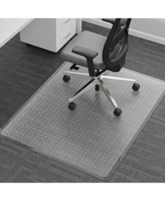 Heavy Duty Vinyl Chair Mat For Low Pile Carpet Easy Glide Beveled Edge Protector