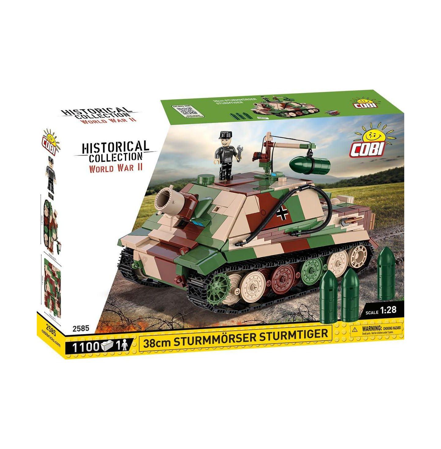 Детский конструктор COBI Historical Collection Wwii Sturmtiger 1,100-Piece Building Set, Ages 9+ — фото 2