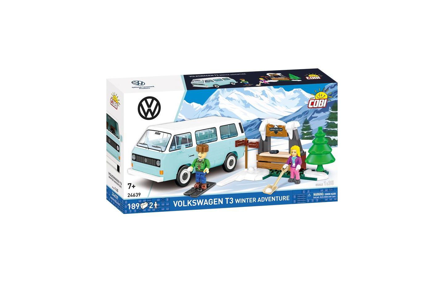 Детский конструктор COBI Winter Adventure VW T3 189-Piece Building Set, Ages 7+ — фото 1