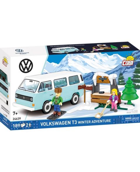 Детский конструктор COBI Winter Adventure VW T3 189-Piece Building Set, Ages 7+