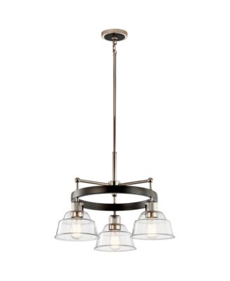 Eastmont 23"W Polished Nickel 3-Light Chandelier