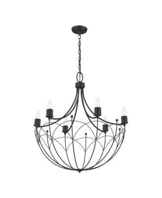 Topiary 28 1/4"W Textured 6-Light Chandelier