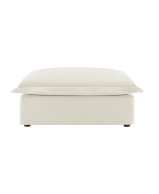 Chenille Upholstered Ottoman Sofa, Removable Washable Covers, High-Density Foam Modular Seating for Living Room