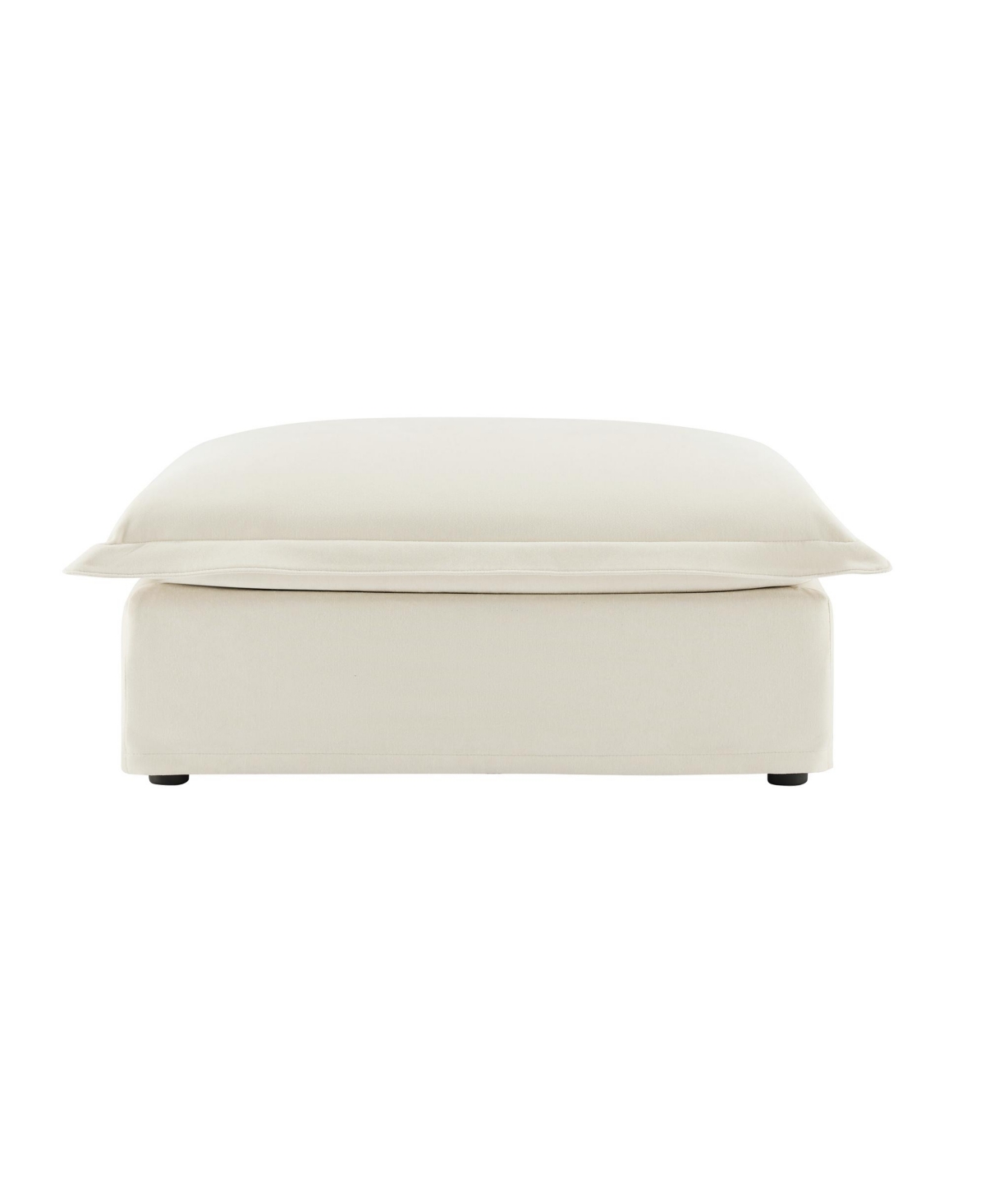 Flynama Chenille Upholstered Ottoman Sofa, Removable Washable Covers, High-Density Foam Modular Seating for Living Room