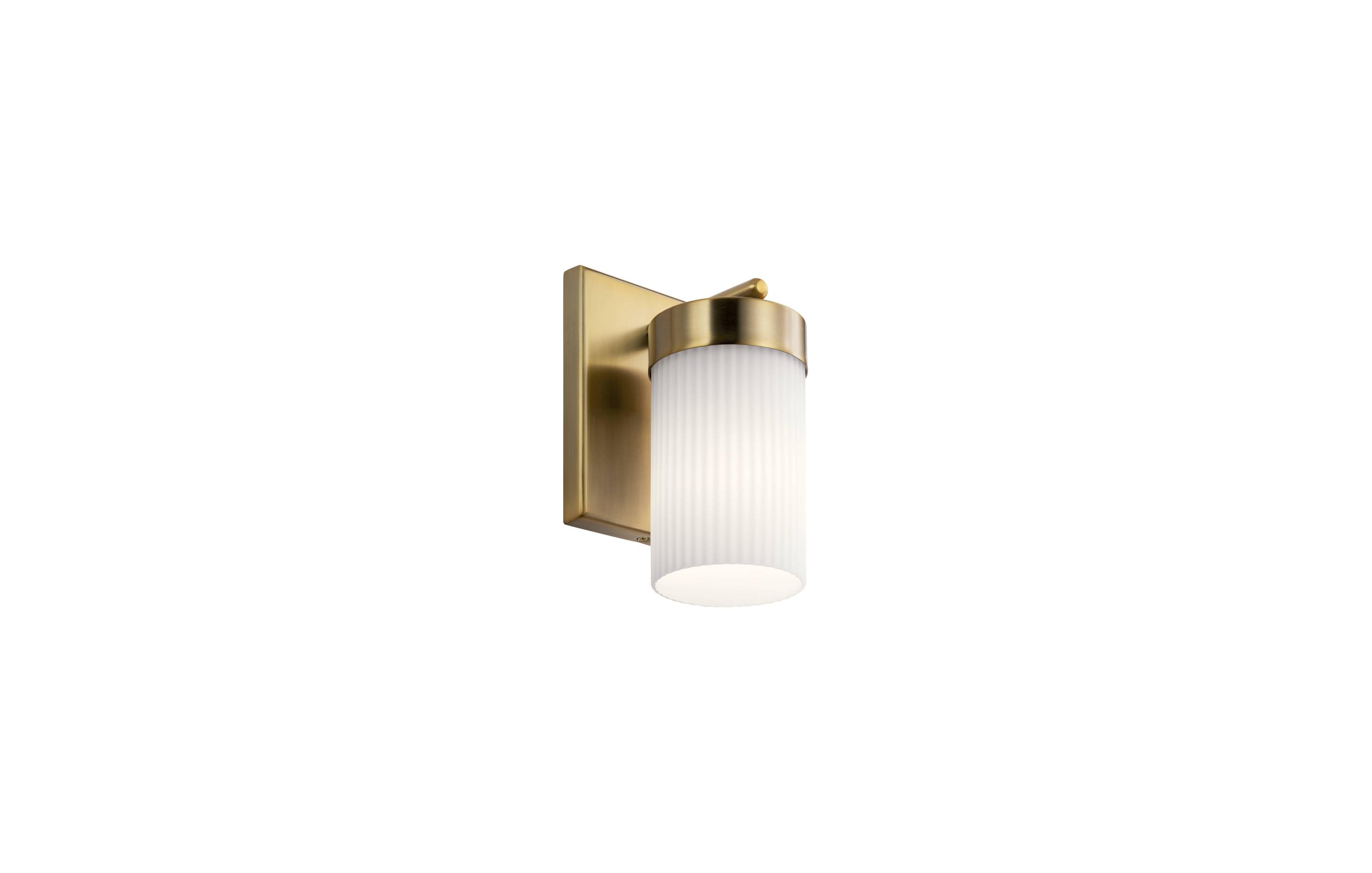 Kichler Ciona 9" High Brushed Natural Brass Wall Sconce