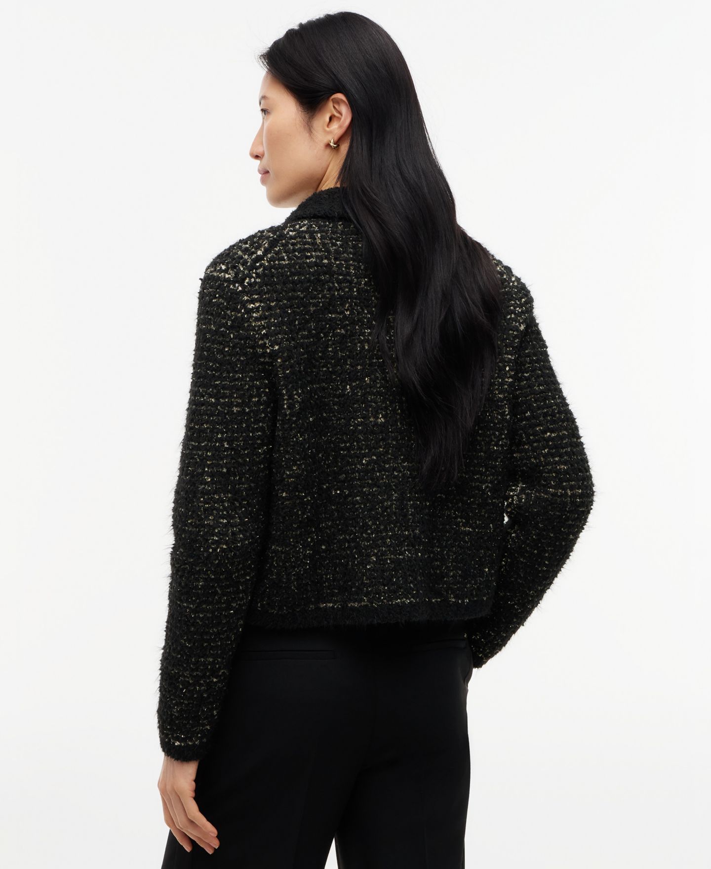 Женская куртка Tommy Hilfiger Textured Stitch Work, цвет: Чёрный — фото 4
