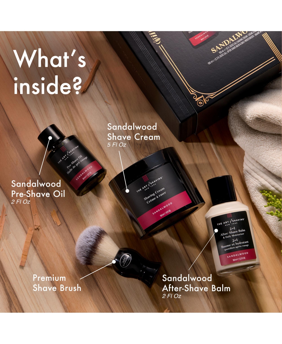 The Art of Shaving 4-Pc. Full Size Kit, Sandalwood