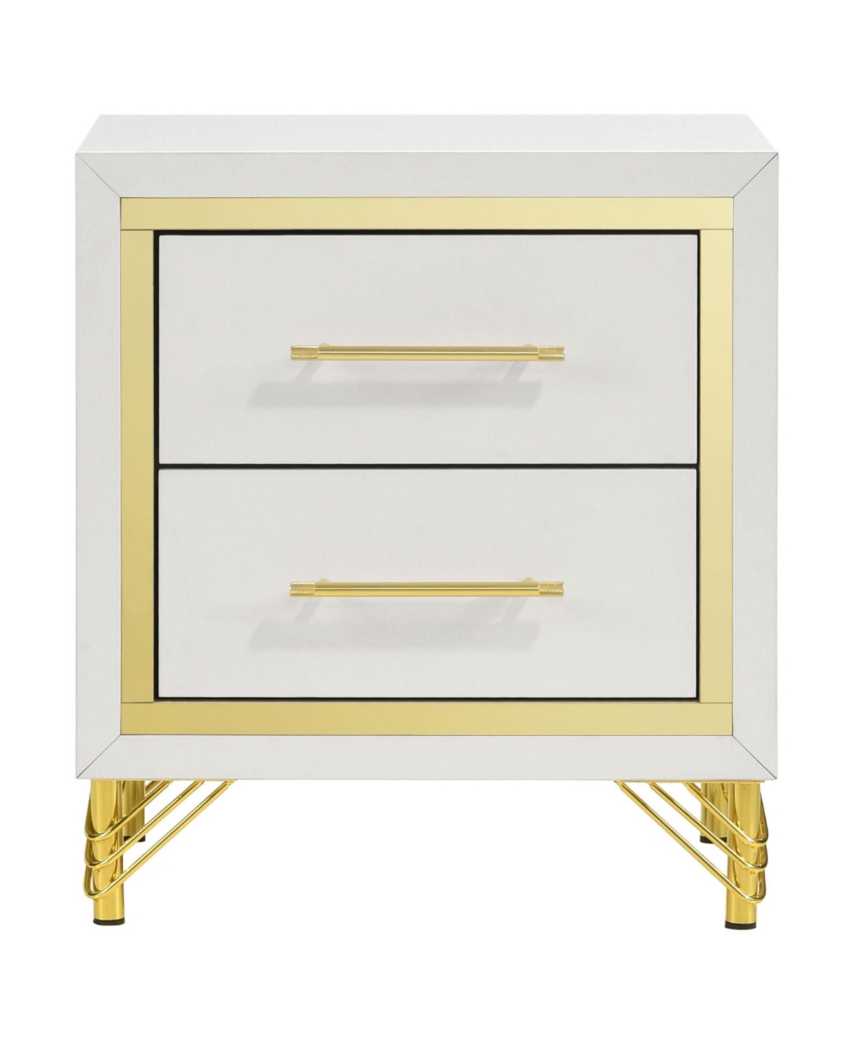Flynama 2-Drawer Nightstand with Mdf and Melamine