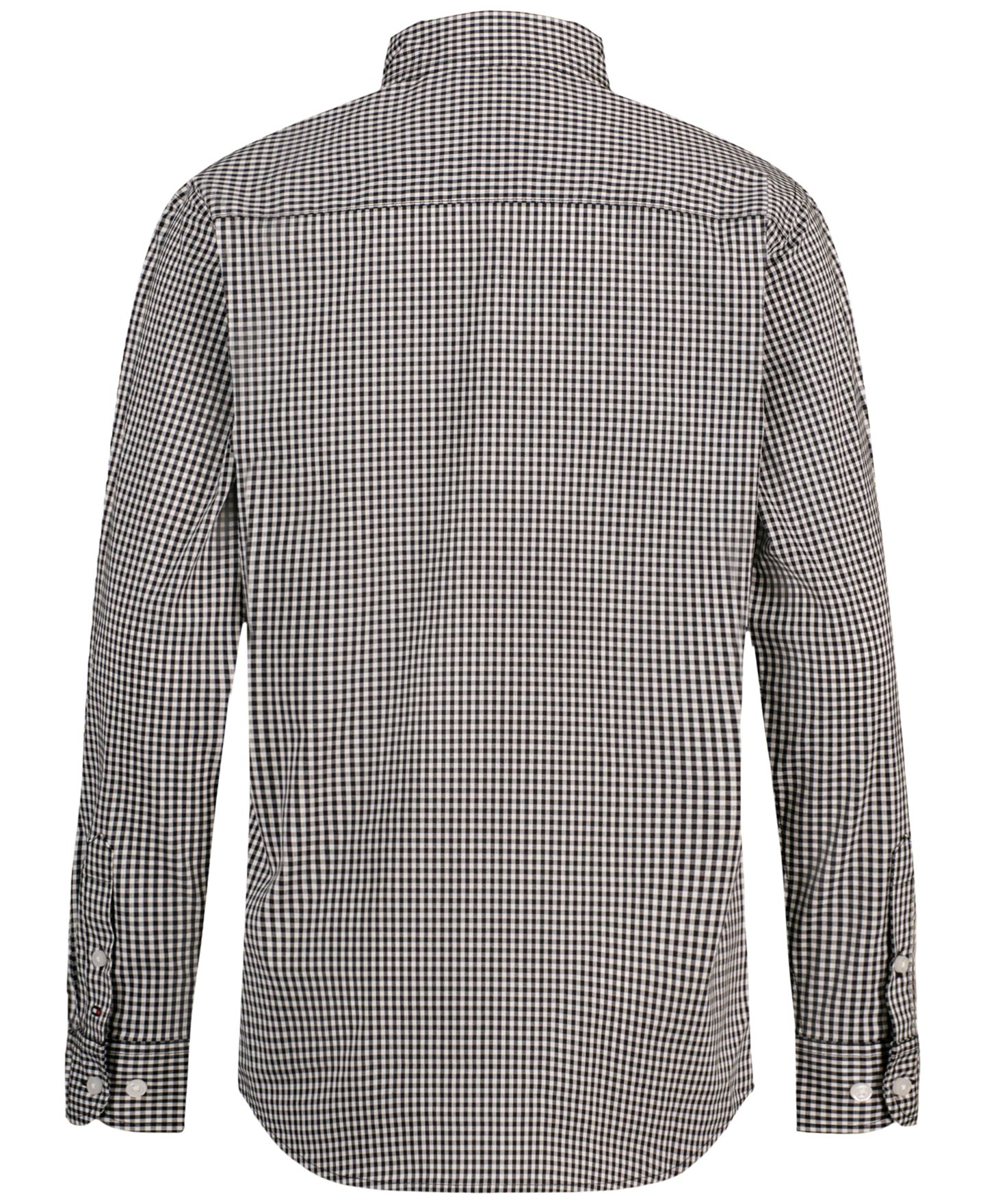 Рубашка Tommy Hilfiger Stretch Mini-Gingham Button-Up для мальчиков, цвет: Чёрный — фото 2