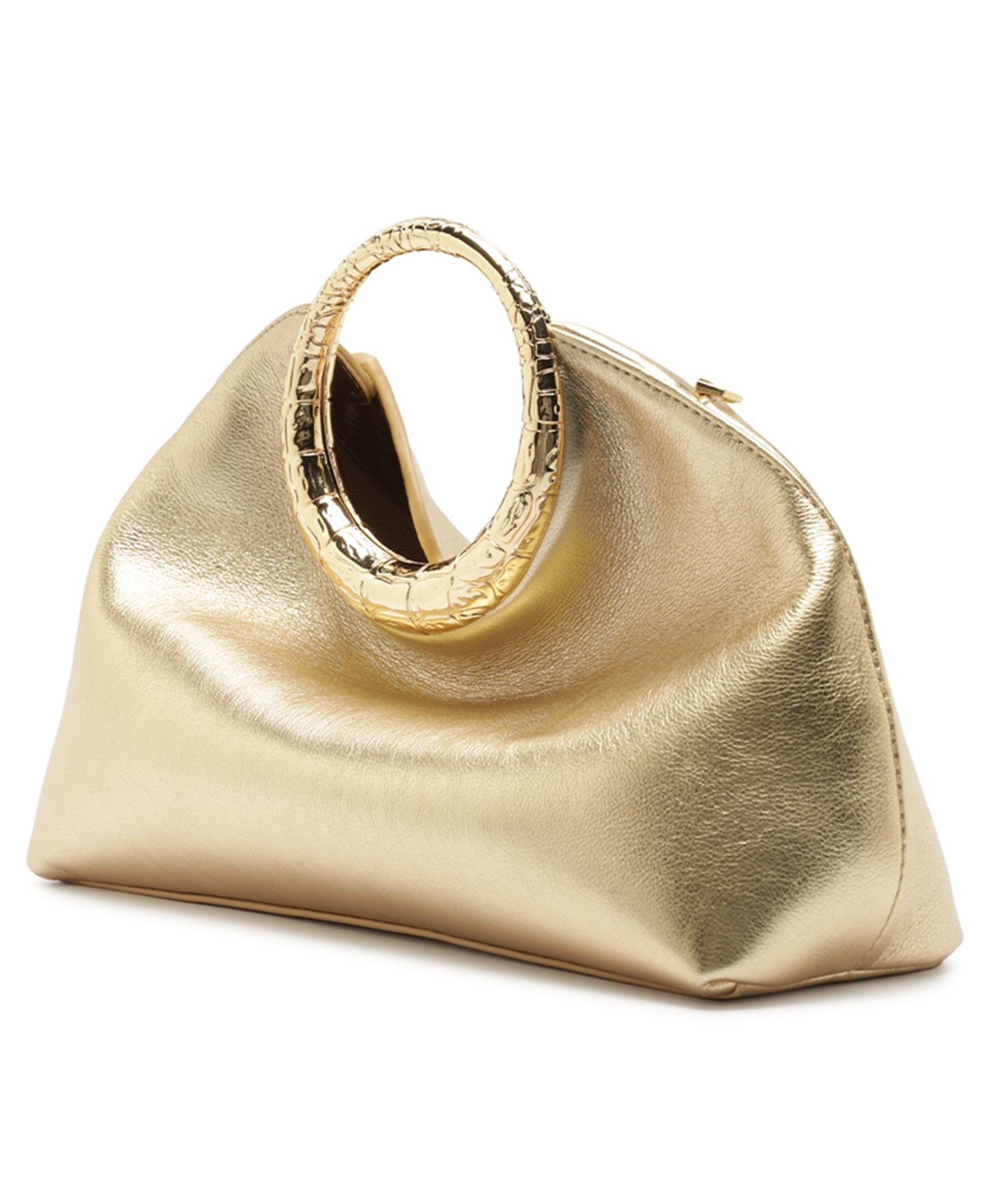 Женский клатч Arezzo Mia Small Leather Clutch Handbag, цвет: Platino — фото 6