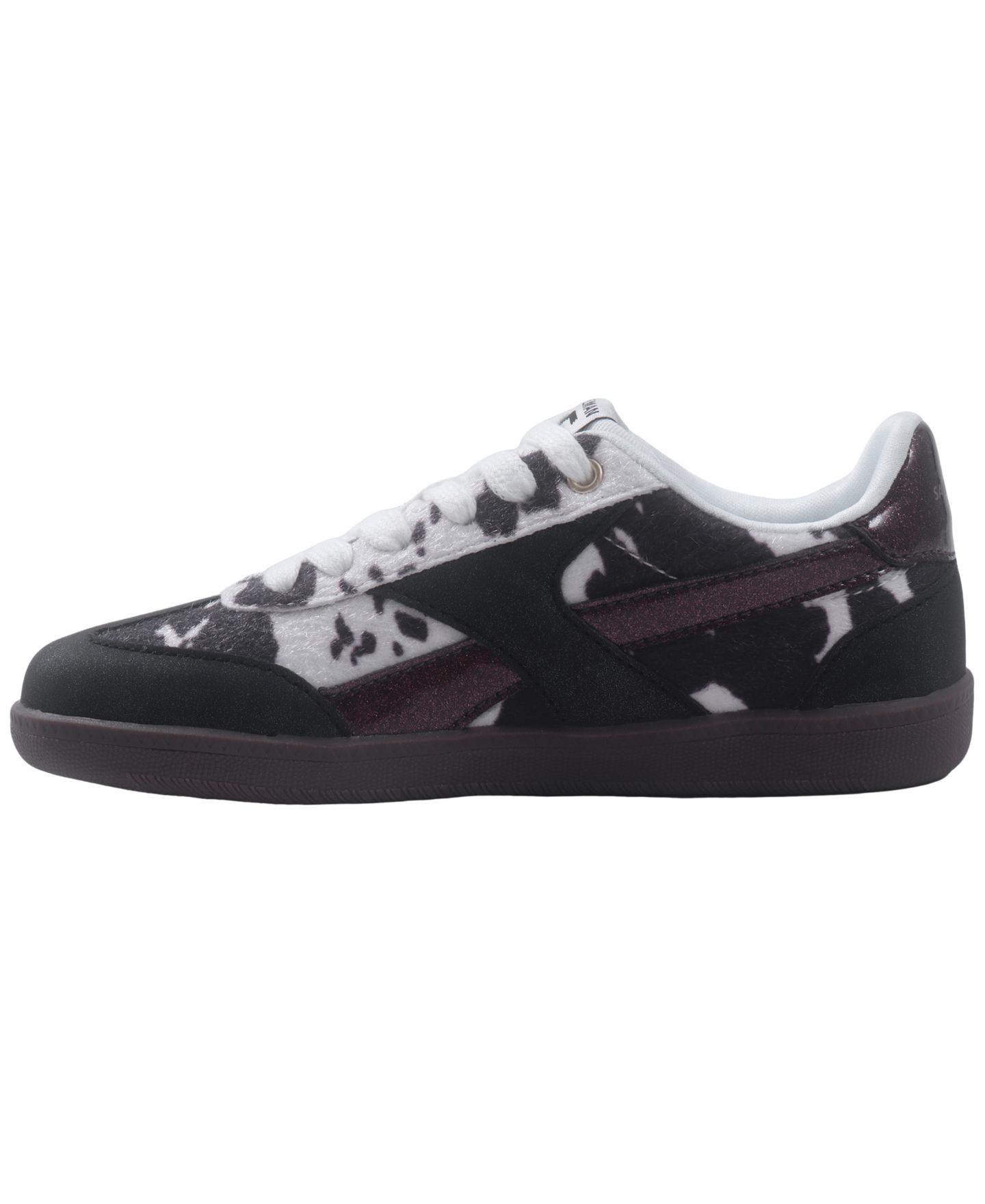 Кроссовки Sam Edelman Lenny Lee Cow-Print Sneakers для девочек, цвет: Чёрный — фото 6