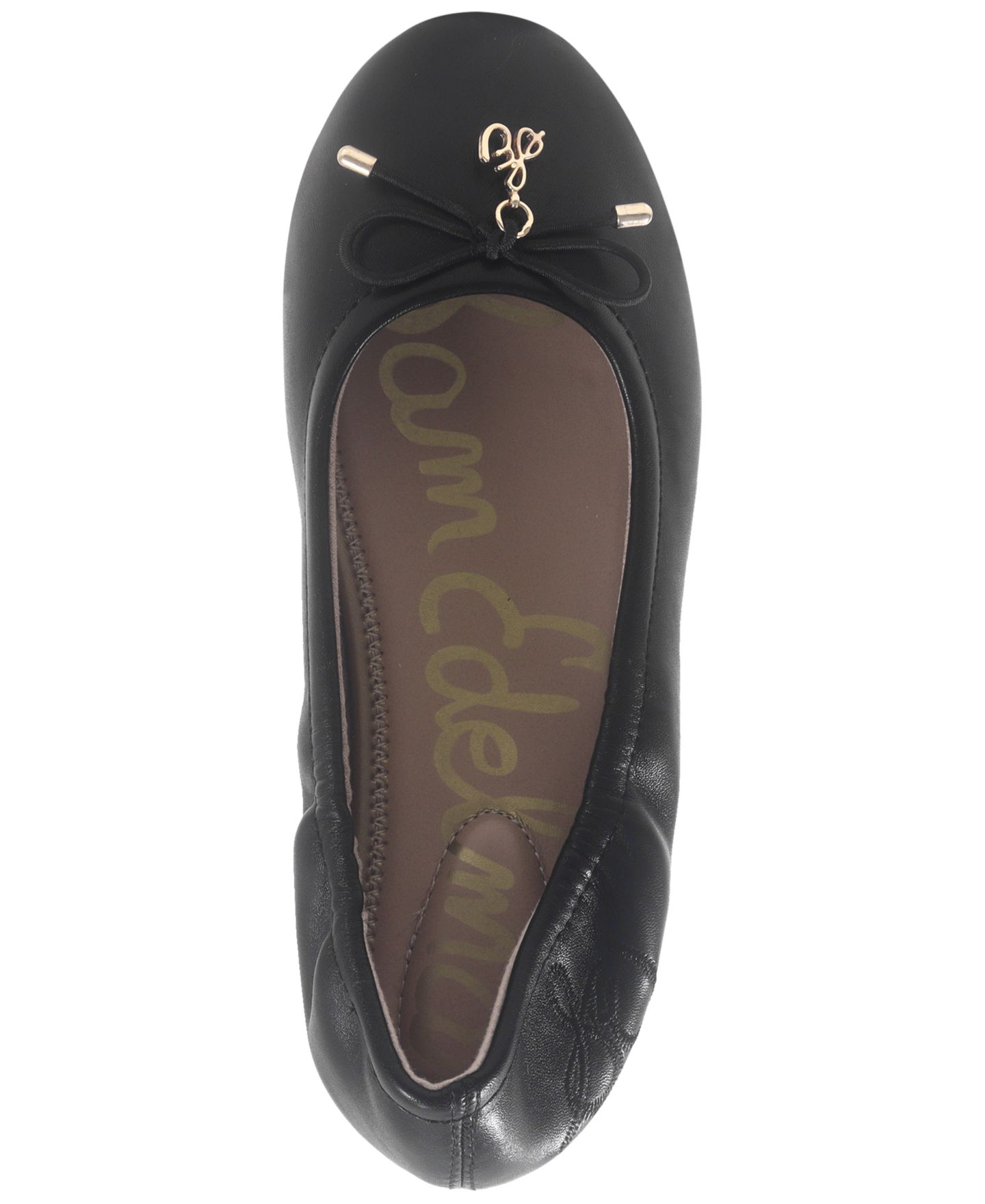 Балетки Sam Edelman Felicia Flex Round Toe Ballet Flats для девочек, цвет: Чёрный — фото 4