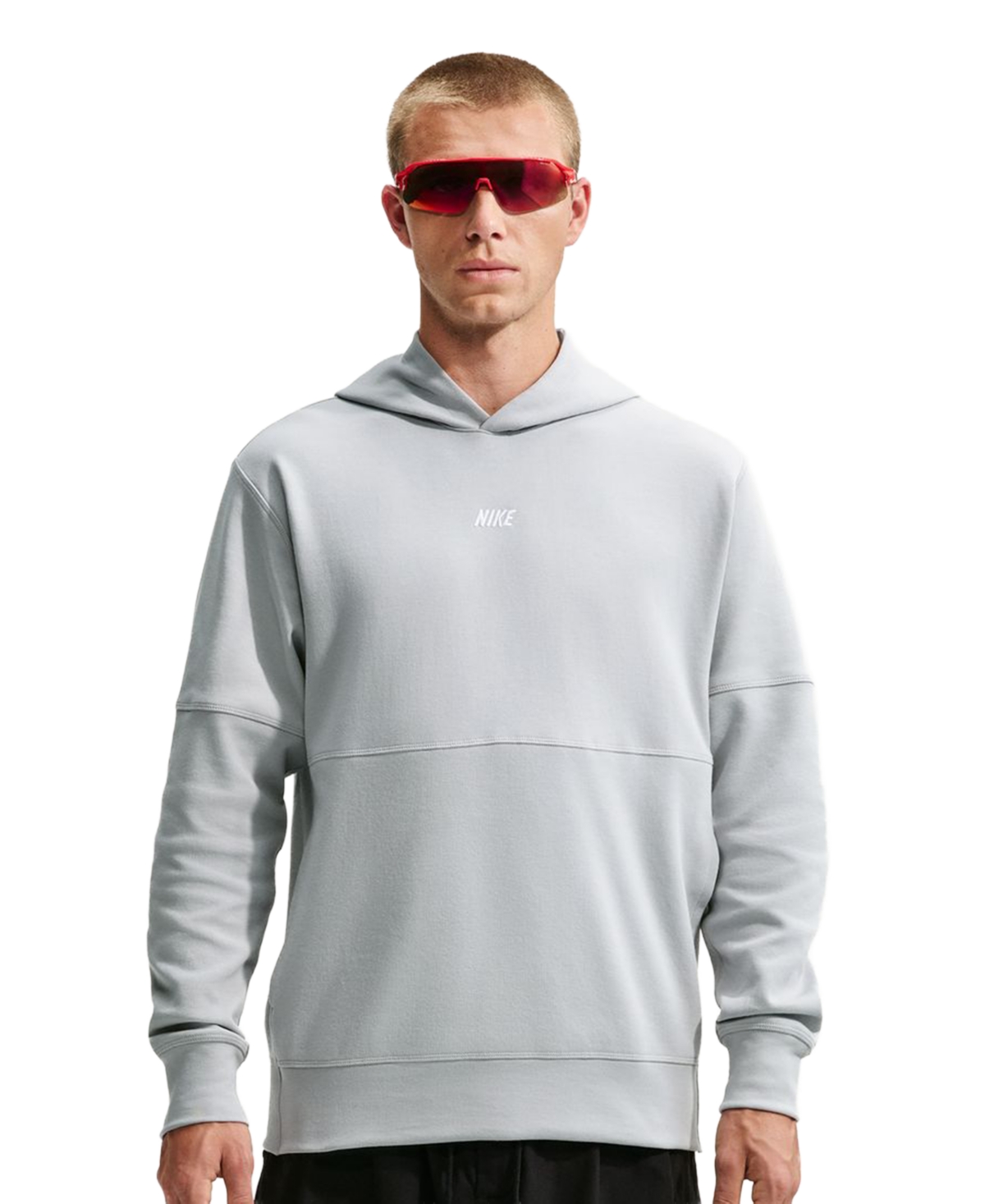 Nike Men's Sportswear Club Varsity Hoodie - Light Smoke Gray/White