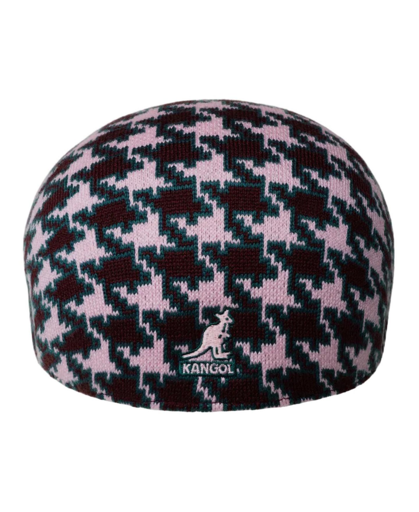 Мужская кепка Kangol Houndstooth 507 Newsboy, цвет: Розовый — фото 2