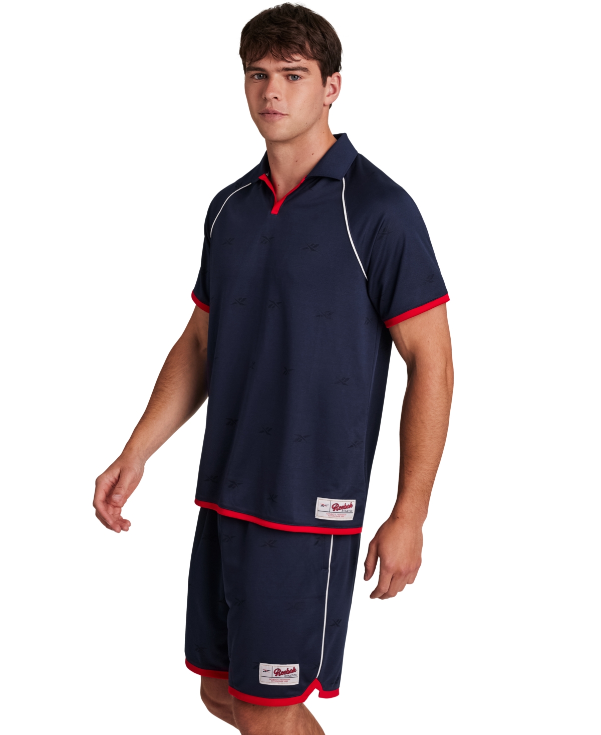 Reebok Men's United Logo Relaxed-Fit Jersey Polo
