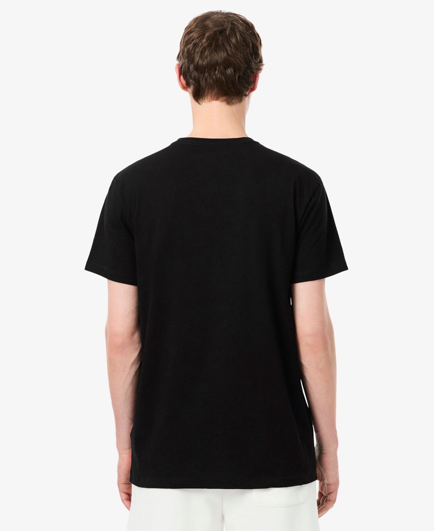 Бельё Undershirts для мужчин, V-образный вырез, 3 шт. — Lacoste, цвет: Чёрный — фото 5