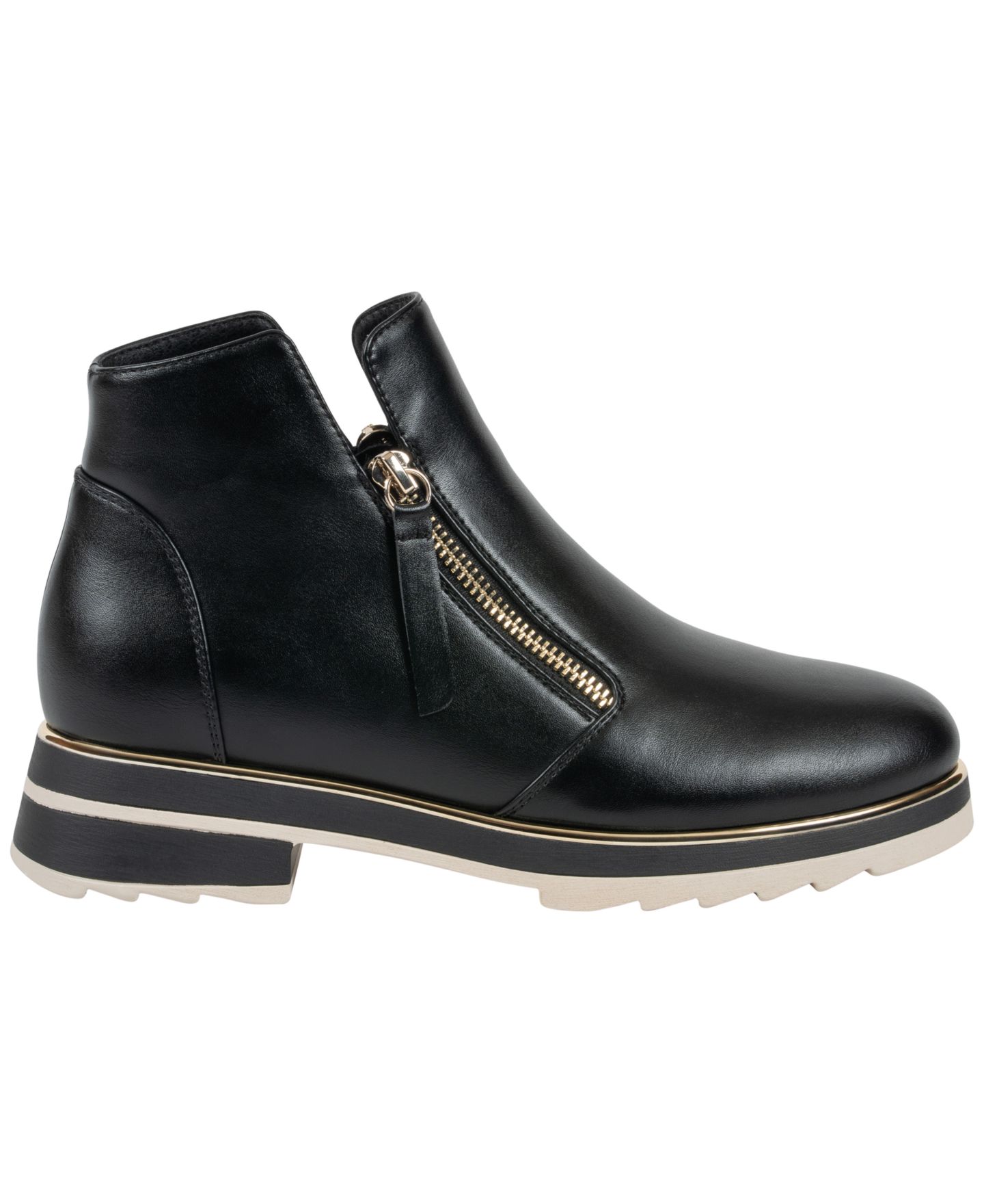 Женские ботинки GC Shoes Eldora Side Zip Lug Sole Ankle Booties, цвет: Чёрный — фото 2