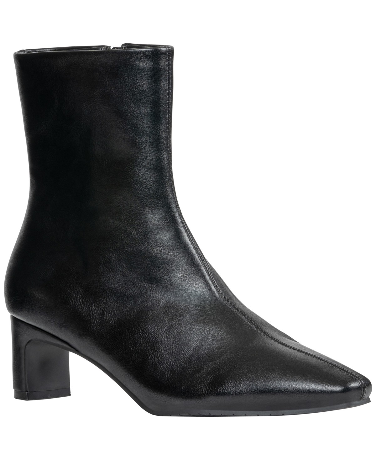Gc Shoes Women's Larsa Block-Heel Square-Toe Faux Leather Ankle Boots