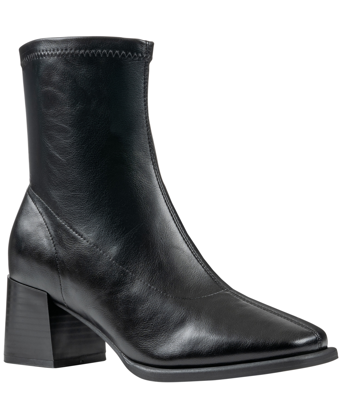Gc Shoes Women's Memphis Square Toe Block Heel Ankle Bootie