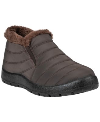 Women's Oban Quilted Faux-Fur Trim Cold-Weather Booties