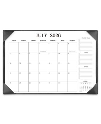 17 X 12 Desk Calendar 18 Month Monthly Planner With Desk Mat For Home Office