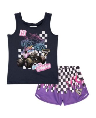Toddler Girls' 2T-5T Sparkle Smash Unicorn Athletic Tank Top and Shorts, 2-Piece Set