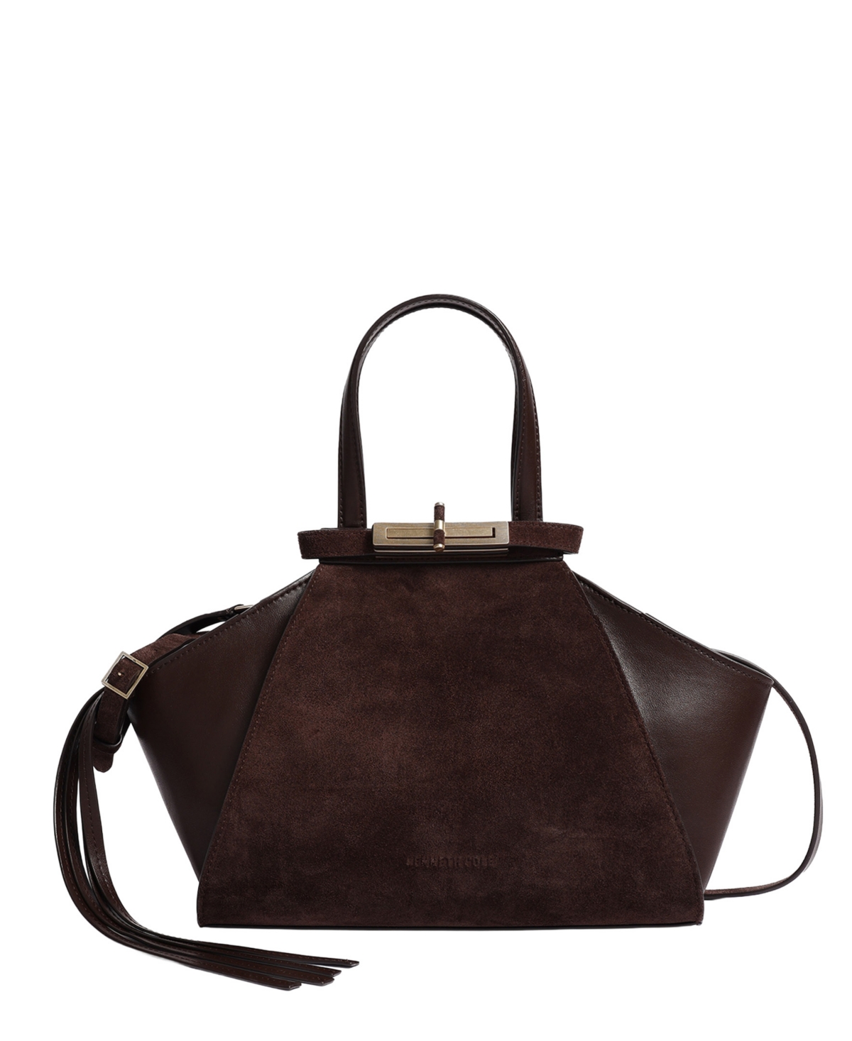 Kenneth Cole Detachable Leather Small Crossbody Satchel Handbag