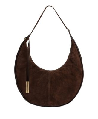 Highline Leather Banana Hobo Handbag