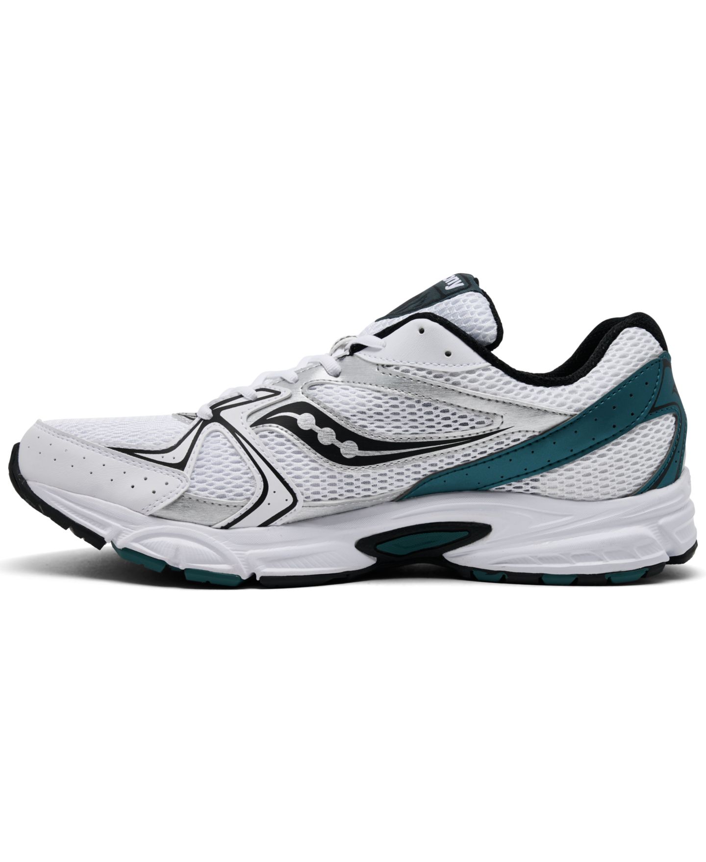 Мужские кроссовки Saucony Ride Millennium Retro Low-Top Mesh, цвет: Белый / Зелёный — фото 3