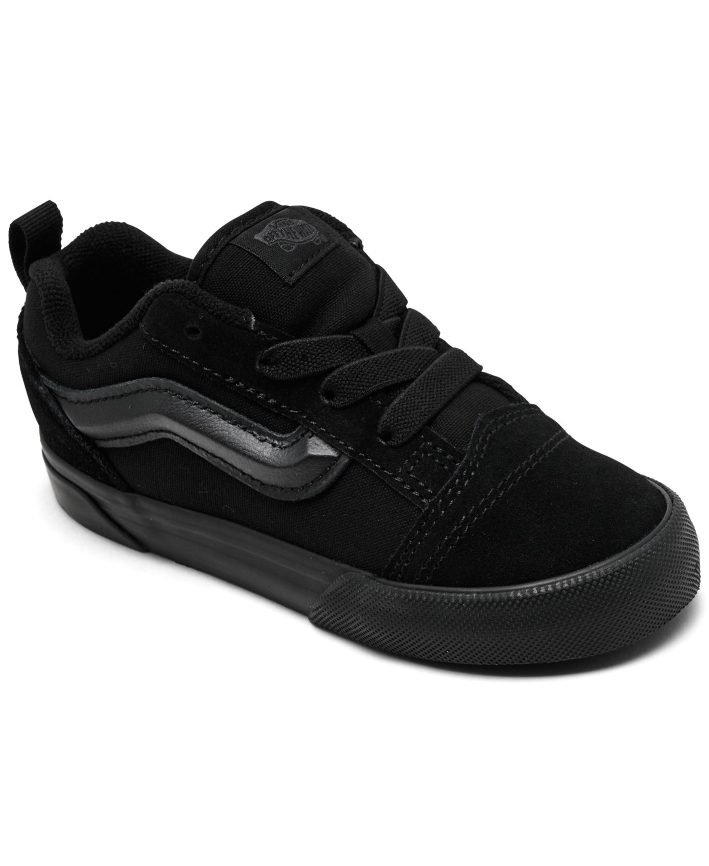 Детские низкие кеды Vans Knu Skool для малышей, цвет: Чёрный — фото 1