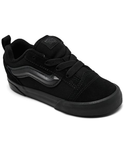 Детские низкие кеды Vans Knu Skool для малышей, цвет: Чёрный