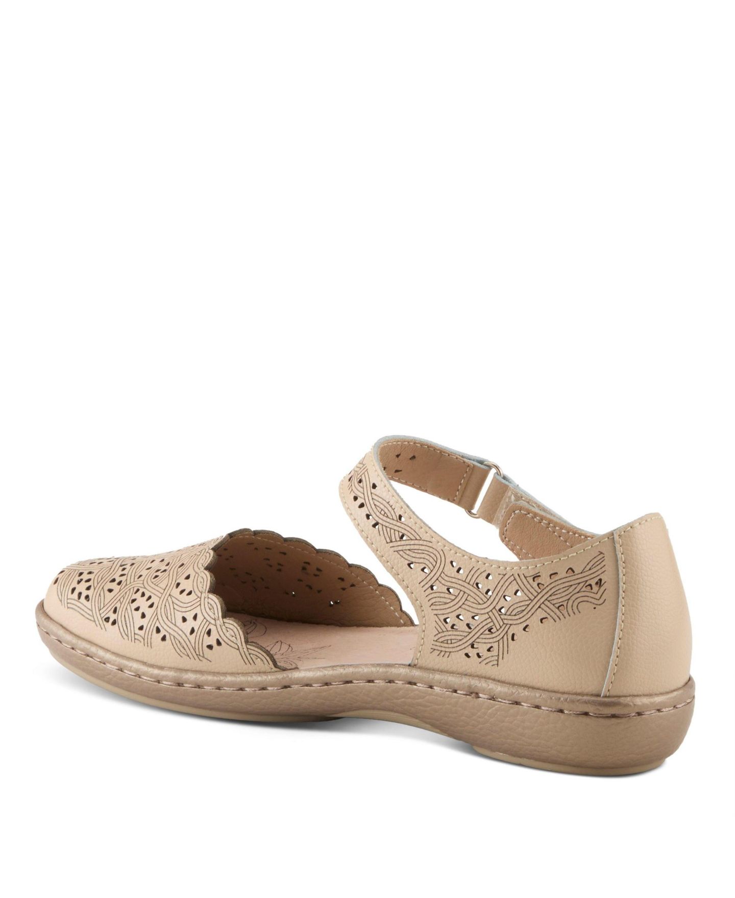 Женские сандалии Spring Step Sabriye Mary Jane with Adjustable Leather Strap, цвет: Бежевый — фото 7
