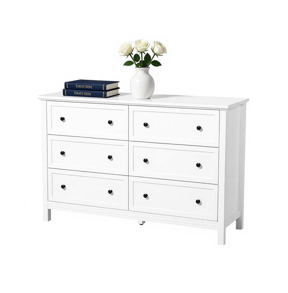 Slickblue Makeup Vanity Table with Storage for Bedroom and Dressing - White